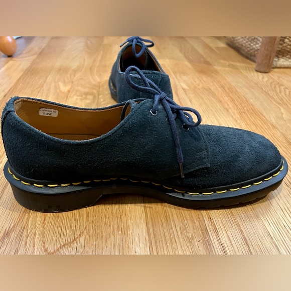 NWOB Doc Martens 1461 Made in England Suede Oxford Shoes in Indigo 7 mens navy - Picture 9 of 10